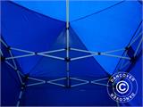 Tente pliante FleXtents Basic, 2x2m Bleu, avec 4 cotés