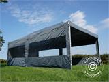 Tente pliante FleXtents PRO 4x8m Gris, avec 6 cotés