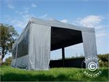 Faltzelt FleXtents Xtreme 50 4x8m Grau, mit 6 Seitenwänden