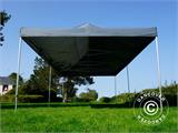 Faltzelt FleXtents Xtreme 50 4x8m Grau, mit 6 Seitenwänden