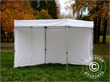 Tente pliante FleXtents PRO Exhibition avec parois 3x3m, blanc, M2