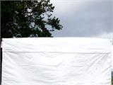 Tenda dobrável da FleXtents® PRO Exhibition c/paredes laterais, 3x3m Branca, Retardante de Chamas