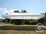 Tente pliante FleXtents PRO 4x8m Blanc, Ignifugé, avec 6 cotés