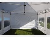 Tente Pliante FleXtents PRO 4x6m Blanc, avec 8 cotés & rideaux décoratifs