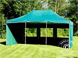 Tenda Dobrável FleXtents PRO 4x6m Verde, incl. 8 paredes laterais