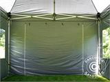 Vouwtent/Easy up tent FleXtents PRO 4x6m Grijs, inkl. 8 Zijwanden