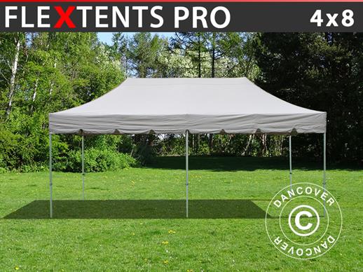 Vouwtent/Easy up tent FleXtents PRO "Peaked" 4x8m Latte