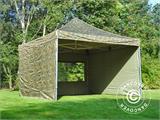 Tenda Dobrável FleXtents Xtreme 50 4x4m Camuflagem/Militar, incl. 4 paredes laterais