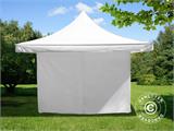 Vouwtent/Easy up tent FleXtents Pagoda Xtreme 50 4x4m / (5x5m) Wit, inkl. 4 Zijwanden