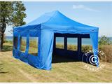 Namiot ekspresowy FleXtents Xtreme 50 4x6m Niebieski, mq 8 ściany boczne