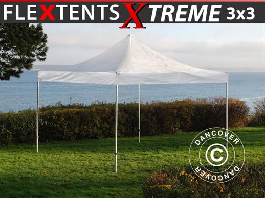 Faltzelt FleXtents Xtreme 50 3x3m Transparent Faltzelt FleXtents Xtreme 50 3x3m Transparent