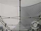 Faltzelt FleXtents PRO Vintage Style 3x6m Weiß, mit 6 Seitenwänden