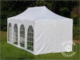 Snabbtält FleXtents Xtreme 50 Vintage Style 3x6m Vit, inkl. 6 sidor