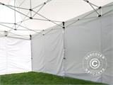 Tente pliante FleXtents® PRO, tente médicale et d’urgence, 3x6m, Blanc, 6 parois latérales incluses