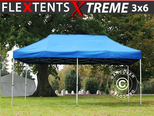 Tente pliante FleXtents Xtreme 3x6m Bleu