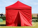 Namiot Ekspresowy FleXtents PRO 3x3m Czerwony, mq 4 ściany boczne