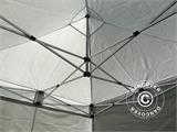 Vouwtent/Easy up tent FleXtentes PRO 3x3m Zilver, inkl. 4 Zijwanden