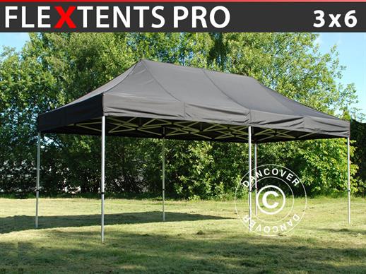 Vouwtent/Easy up tent FleXtents PRO 3x6m Zwart