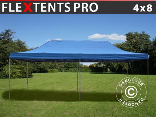Vouwtent/Easy up tent FleXtents PRO 4x8m Blauw