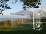 Tente pliante FleXtents PRO 3x3m Transparent, avec 4 cotés