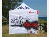 Carpa plegable FleXtents PRO Xtreme Racing 3x3m, Edición limitada