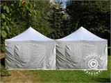 Namiot ekspresowy FleXtents Steel 8x6m Biały, ze 8 ścianami bocznymi