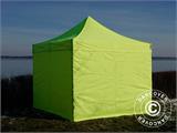 Quick-up telt FleXtents PRO Steel 3x3m Neongul/grønn, inkl. 4 sider
