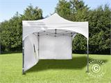 Vouwtent/Easy up tent FleXtents PRO Steel "Arched" 3x3m Wit, inkl. 4 Zijwanden