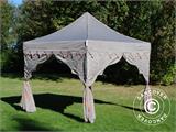 Vouwtent/Easy up tent FleXtents PRO Steel "Raj" 3x3m Latte/Oranje