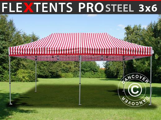 Quick-up telt FleXtents PRO Steel 3x6m Stripet