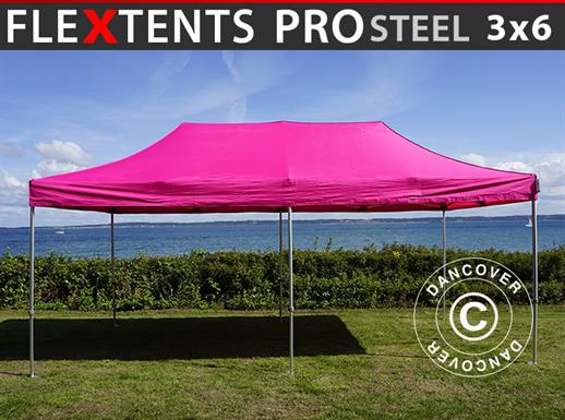 Namiot Ekspresowy FleXtents PRO Steel 3x6m Różowy
