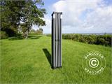 Pop up gazebo FleXtents PRO Steel 3x6 m Black, Flame retardant, incl. 6 sidewalls
