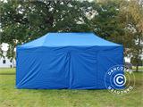 Tente pliante FleXtents PRO Steel 3x6m Bleu, avec 6 cotés