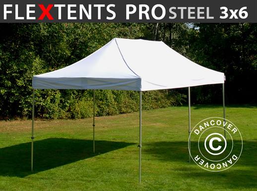 Tente pliante FleXtents PRO Steel 3x6m Blanc