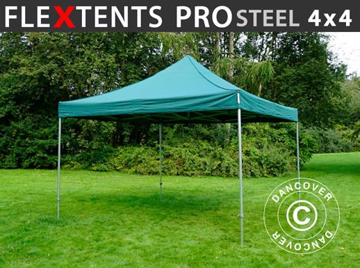 Tente pliante FleXtents PRO Steel 4x4m Vert