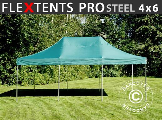 Tente pliante FleXtents PRO Steel 4x6m Vert
