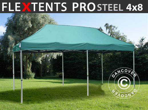 Quick-up telt FleXtents PRO Steel 4x8m Grønn