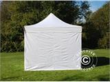 Vouwtent/Easy up tent FleXtents Steel 3x3m Wit, inkl. 4 Zijwanden