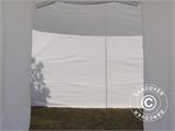 Tente pliante FleXtents Steel 3x3m Blanc, avec 4 cotés