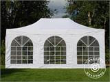 Brzo sklopivi paviljon FleXtents Steel 3x4,5m, Bijela, uključ. 4 bočne stranice