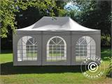 Brzo sklopivi paviljon FleXtents Steel 3x4,5m, Bijela, uključ. 4 bočne stranice