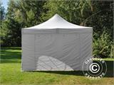 Brzo sklopivi paviljon FleXtents Steel 3x4,5m, Bijela, uključ. 4 bočne stranice