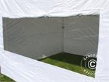Vouwtent/Easy up tent FleXtents Steel 4x4m Wit, inkl. 4 Zijwanden
