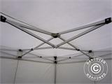 Vouwtent/Easy up tent FleXtents® PRO Exhibition met zijwanden, 3x3m, Wit, Vlamvertragend