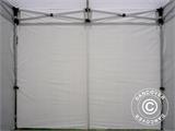 Carpa plegable FleXtents® PRO Exhibition con muros laterales, 3x3m, Blanco, Ignífugo