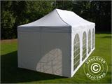 Tente Pliante FleXtents PRO Vintage Style 3x6m Blanc, avec 6 cotés