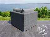Polyrattan Lounge-Sofa II, 5 Module, Modularo, grau