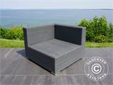 Polyrattan Lounge-Sofa II, 5 Module, Modularo, grau