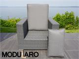 Cushion Covers for arm chair for Modularo, Grey ONLY 2 SETS LEFT