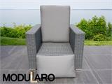 Cushion Covers for arm chair for Modularo, Grey ONLY 2 SETS LEFT